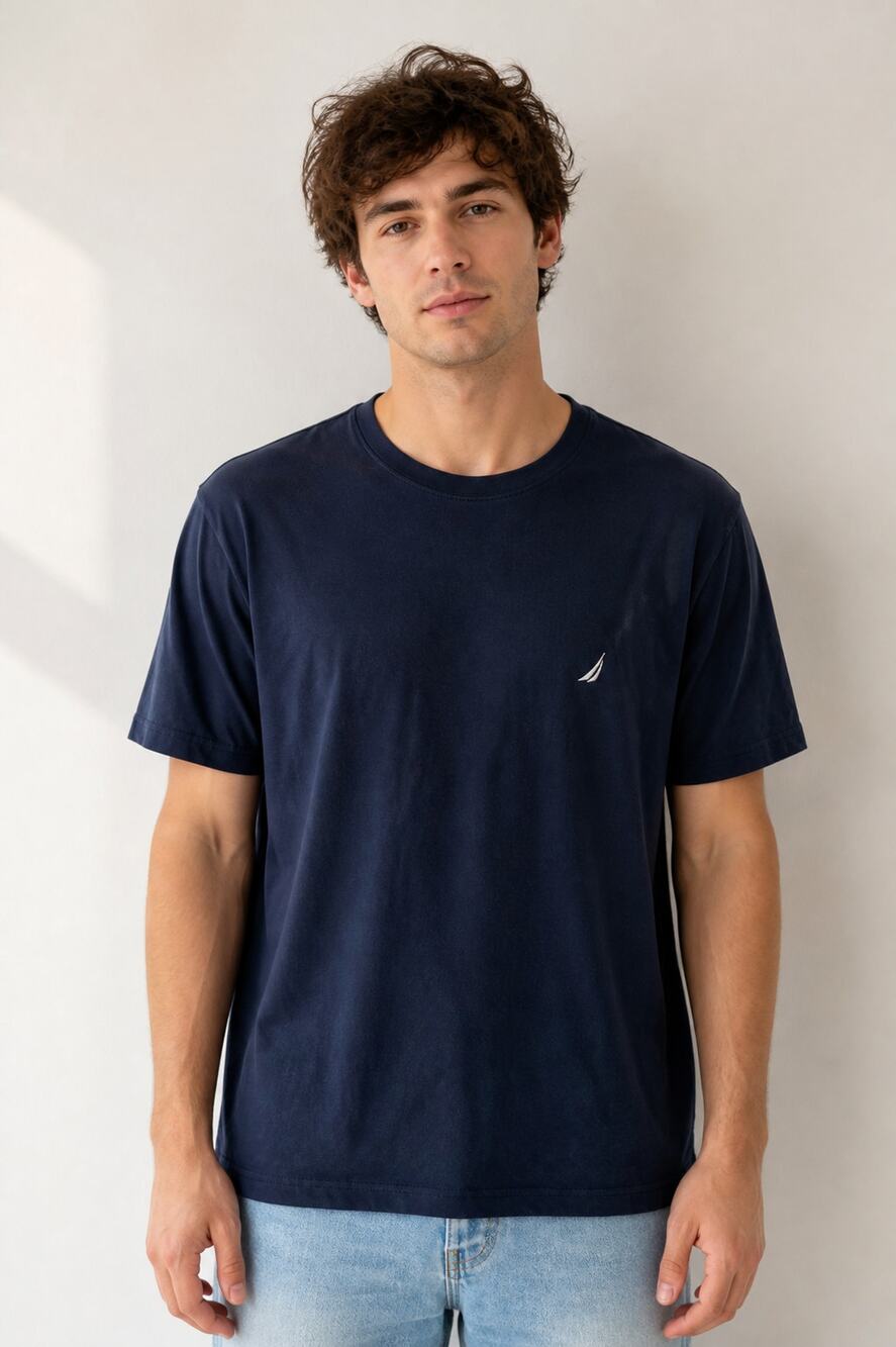 Nautica Men's Navy Performance Tee L